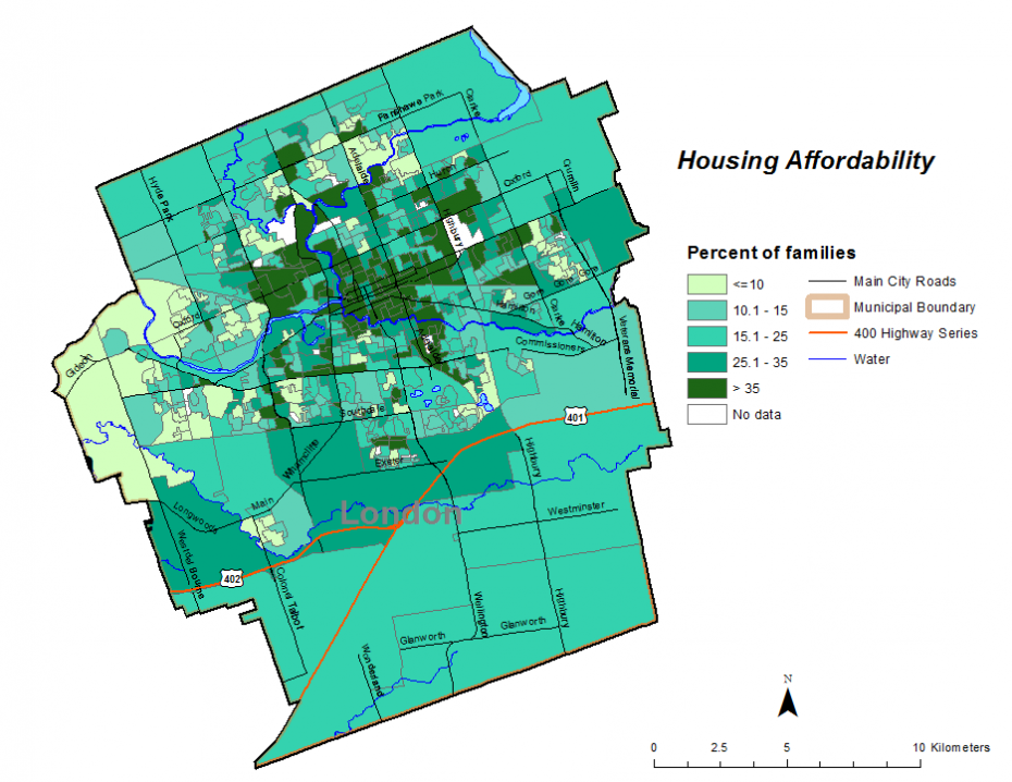 Figure 2.4.3 Housing affordability MLHU Health Status Resource